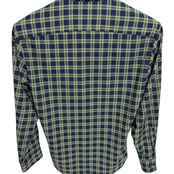 CON.STRUCT Button Up Shirt Slim Fit 4-way Stretch Check Mens Large XL - Picture 7 of 7